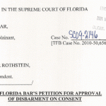 BLACK COMEDY EMERGES: Petition To Disbar Ponzi Figure Rothstein Arrives At Florida Supreme Court; Lawyer's Victims Portrayed Unsympathetically In Some Media Accounts; Reporters Dredge Up Old SLAPP Lawsuit