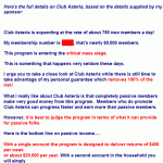 PICTURE STORY: Club Asteria Promoters Claim Program Is 'Passive' Investment Opportunity; 'Single Account' Said To Return 'About $20,000 Per Year'; Why Not Open Second Account In Same Household? Affiliate Asks