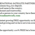 UPDATE: Text Cash Network, Firm With Phil Piccolo Tie, Now Fishing For 'International Satellite Partners' And $25,000 Deposits -- After Earlier Piccolo-Associated Firm Asked For $14,995 At A Time For Offshore 'Resorts' Program