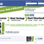 Profitable Sunrise Facebook Site Changes Graphic To Promote 'DollarsBluePrint,' Which Triggers Security Warning