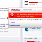 McAfee Site Advisor Issues Phishing Warning On 'UPrivateBanking,' Program Targeted At Profitable Sunrise Victims