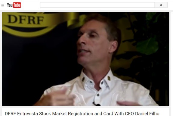 Daniel Fernandes Rojo Filho in a YouTube promo for the alleged DFRF Ponzi- and pyramid scheme.